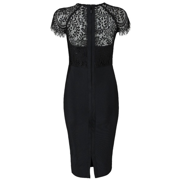 Sexy lace cap sleeve dress - Picture 4 of 5